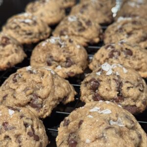 Double Chocolate Chip Sourdough Cookies - Pleasure, Joy, Permission